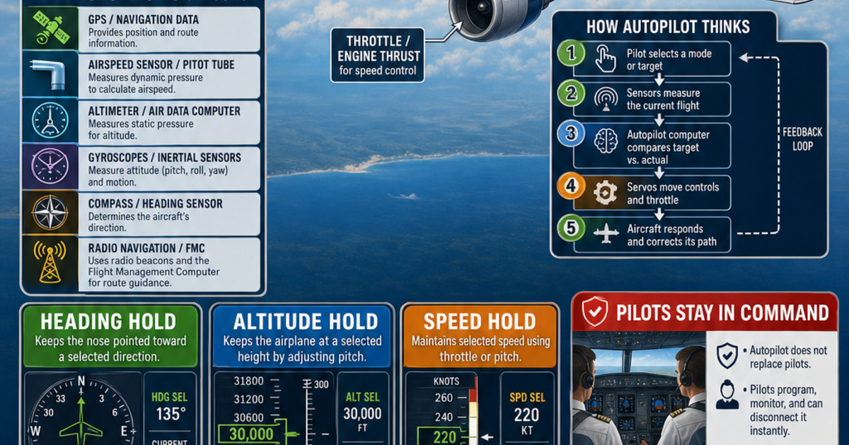 Aviation: The Autopilot Infographic | LivePhysics™