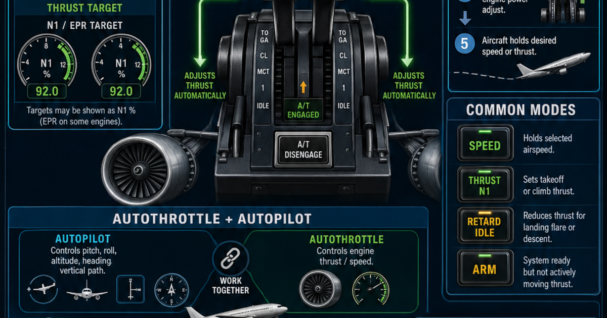 Aviation: The Autothrottle Infographic | LivePhysics™