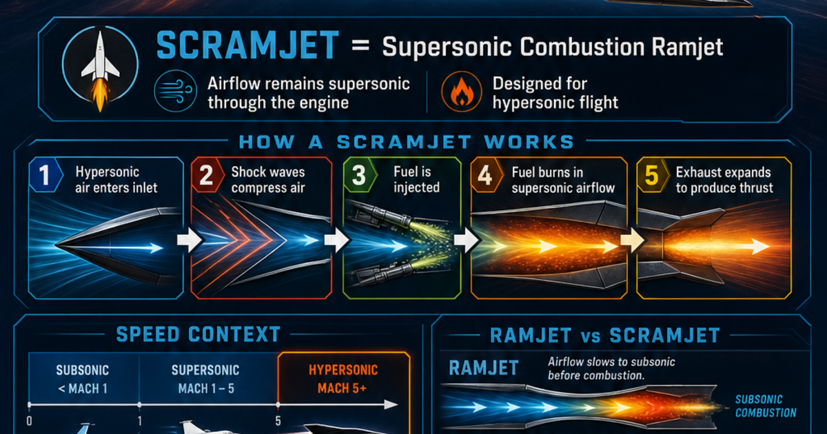 Scramjet Injection Aviation: The Scramjet Infographic | LivePhysics™
