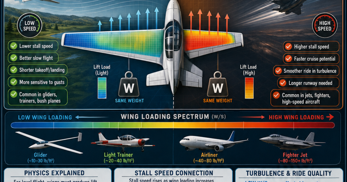 Aviation: Wing Loading Infographic | LivePhysics™