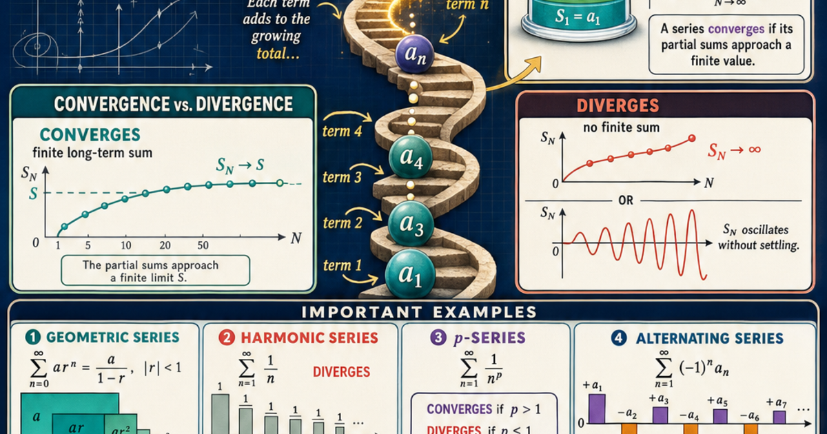 Calculus Series Examples Series and Sequences Infographic | LivePhysics™