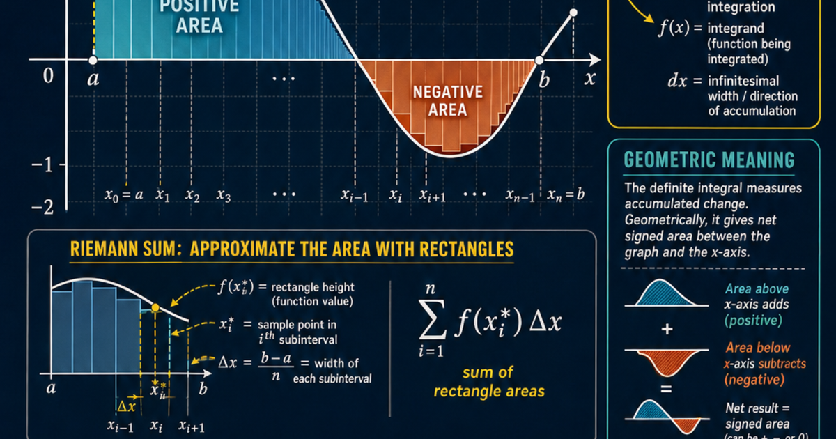 Calculus: The Definite Integral Infographic | LivePhysics™
