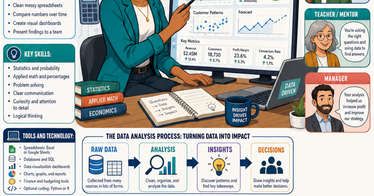 Career Exploration: What Does a Data Analyst Do? Infographic | LivePhysics™