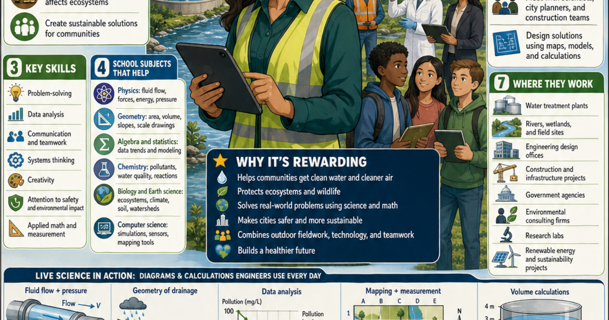 Career Exploration: What Does an Environmental Engineer Do? Infographic ...