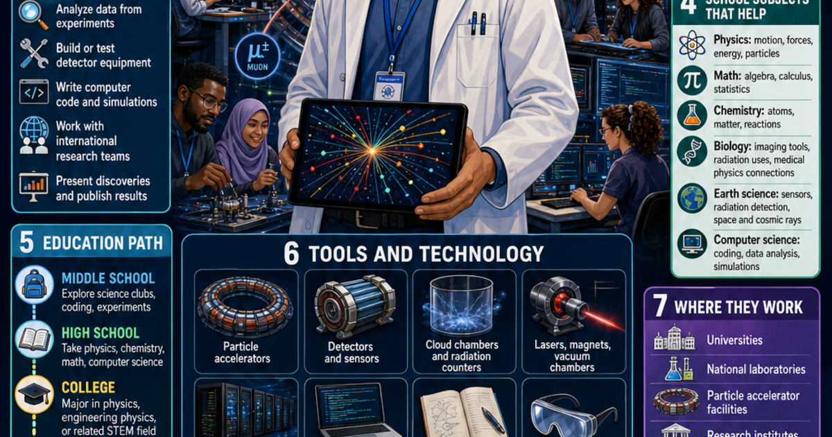 Physicist Daily Task Career Exploration: What Does a Particle Physicist Do? Infographic ...