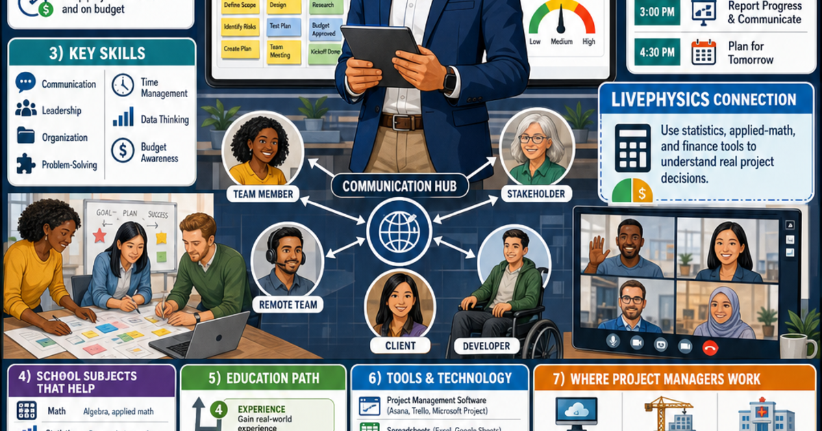Project Manager Profession Career Exploration: What Does a Project Manager Do? Infographic ...