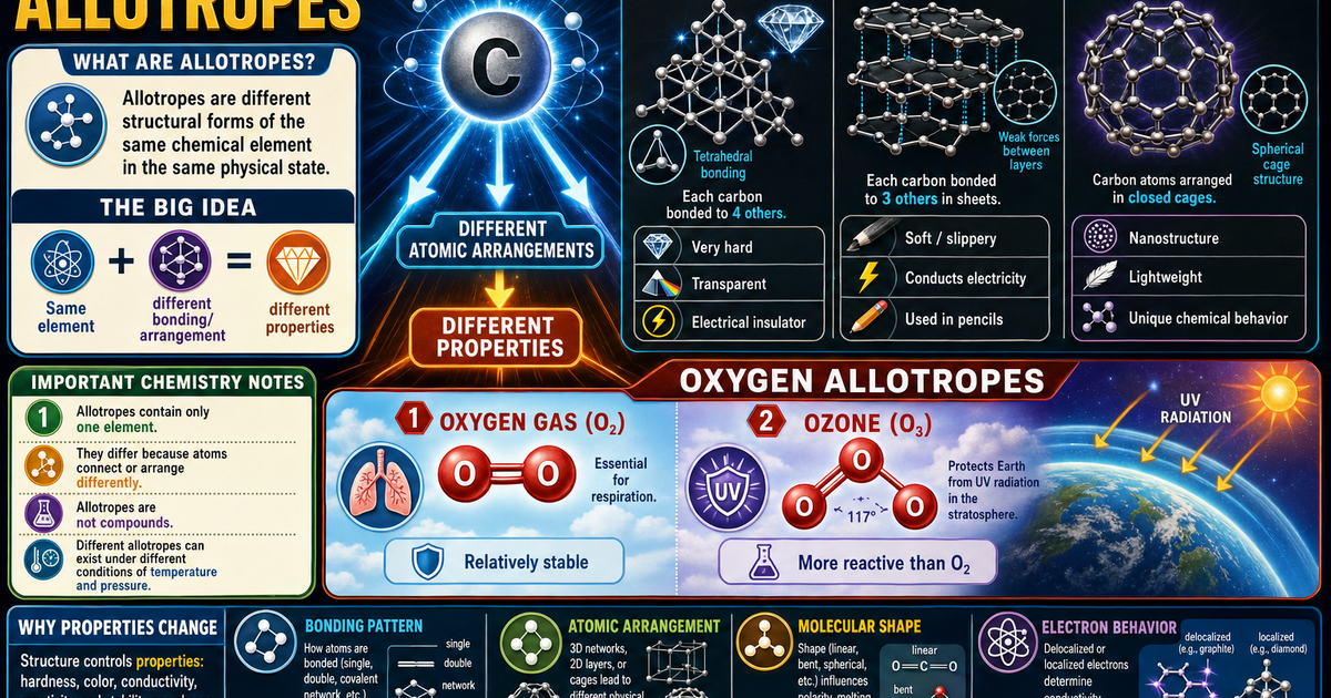 Chemistry: Allotropes Infographic | LivePhysics™