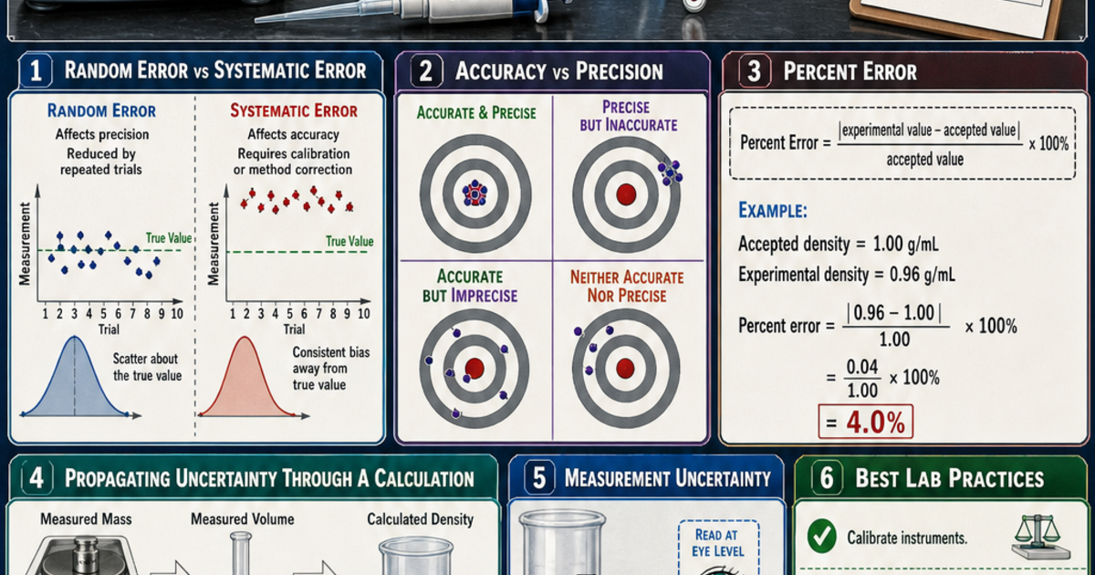 Chemistry: Error and Uncertainty in the Lab Infographic | LivePhysics™