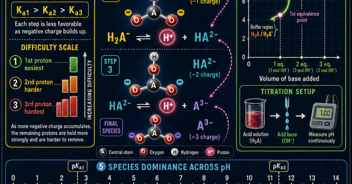 Polyprotic Acid Table Chemistry: Polyprotic Acids Infographic | LivePhysics™