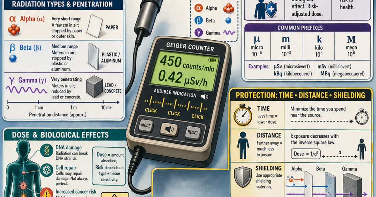 Chemistry: Radiation Detection and Units Infographic | LivePhysics™