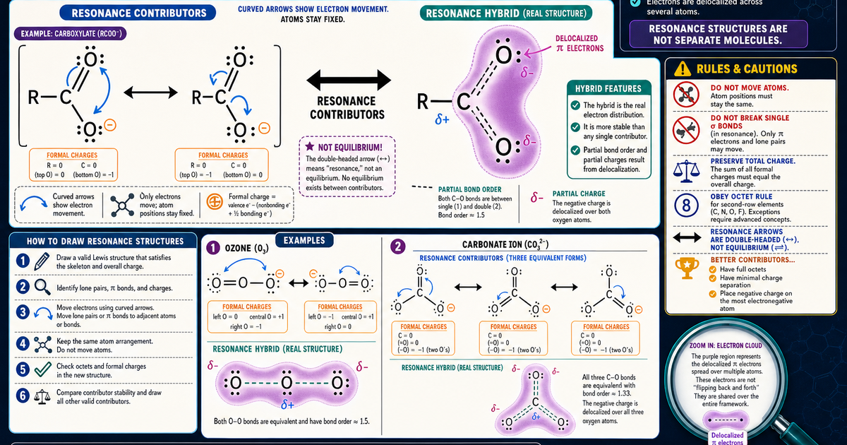 Chemistry: Resonance Structures Infographic | LivePhysics™
