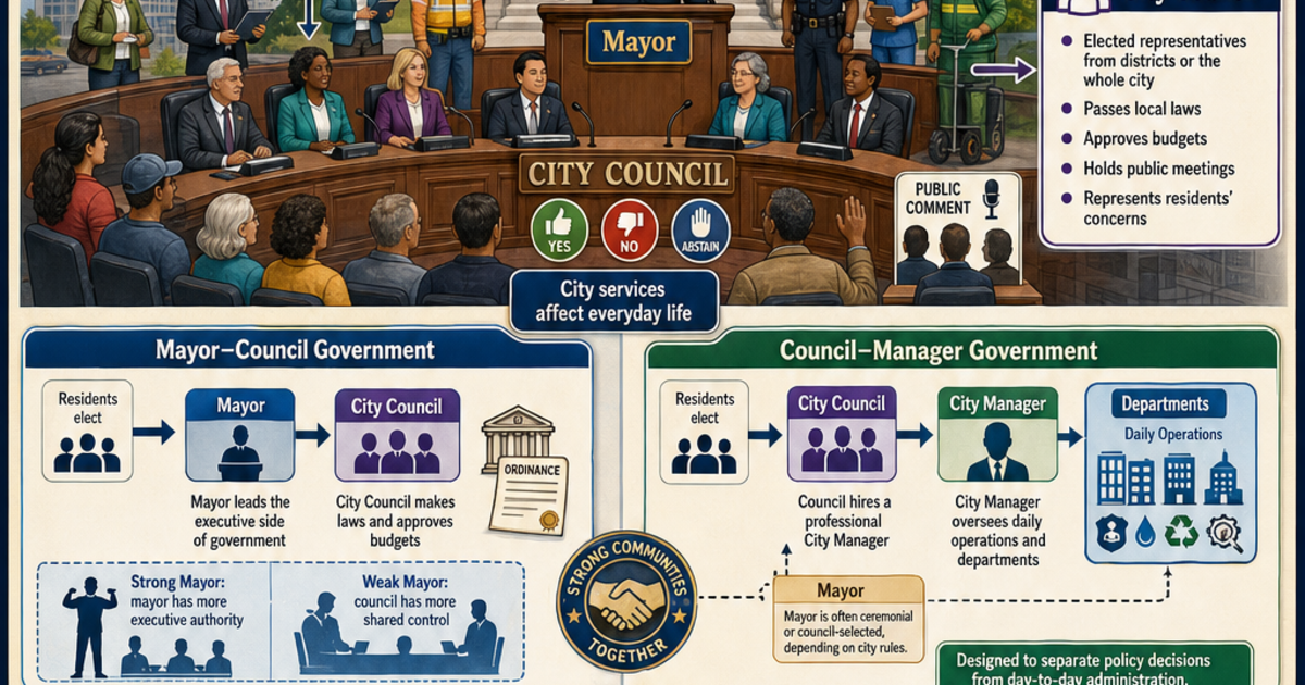 Civics: City Government and Mayors Infographic | LivePhysics™
