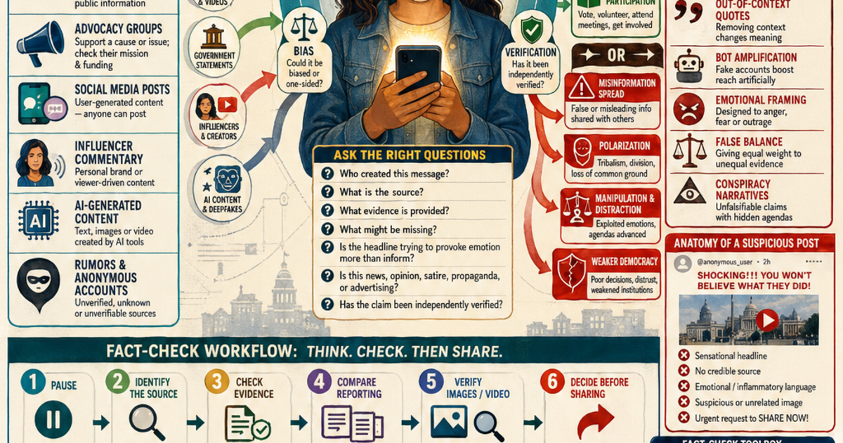 Media Literacy for Citizens Infographic | LivePhysics™