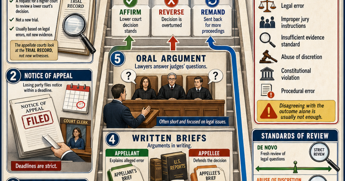 Civics: The Appeals Process Infographic | LivePhysics™