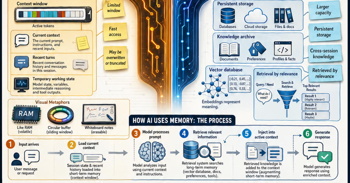Memory in AI Systems Infographic | LivePhysics™