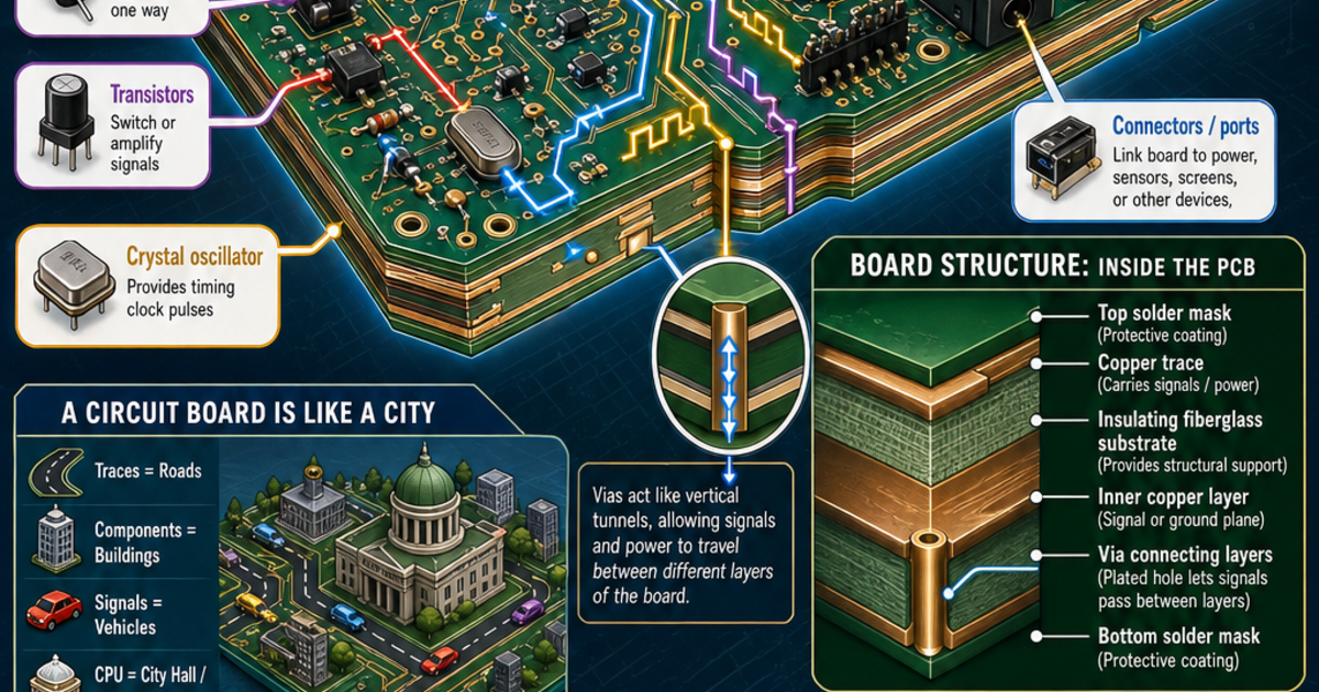 How Circuit Boards Work Infographic | LivePhysics™