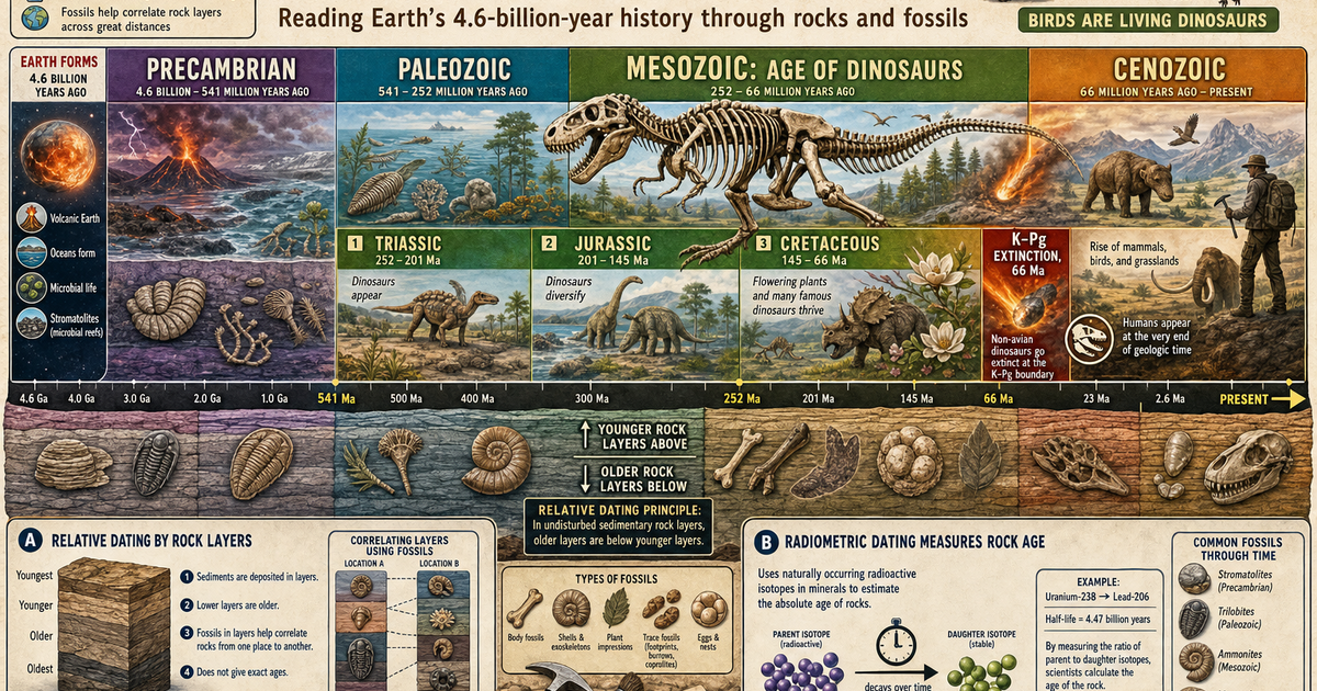 Dinosaurs & Paleontology: The Geologic Time Scale Infographic ...
