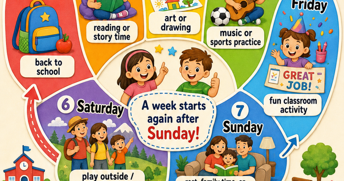 A Week Early Early Learners: A Week Has Seven Days Infographic | LivePhysics™