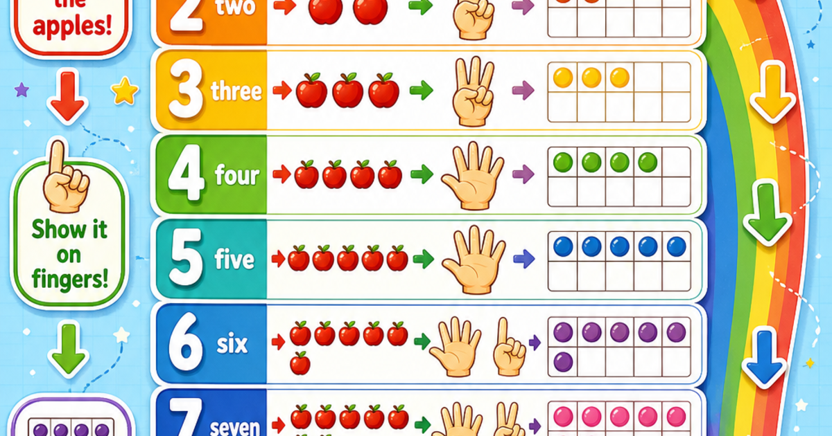 Early Learners: Counting to 10 Infographic | LivePhysics™