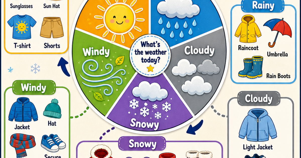 Early Learners: Kinds of Weather Infographic | LivePhysics™