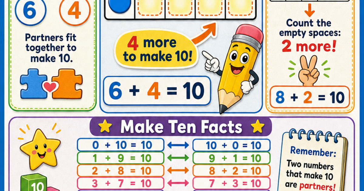 Making 10 Eyfs Early Learners: Making Ten Infographic | LivePhysicsβ’