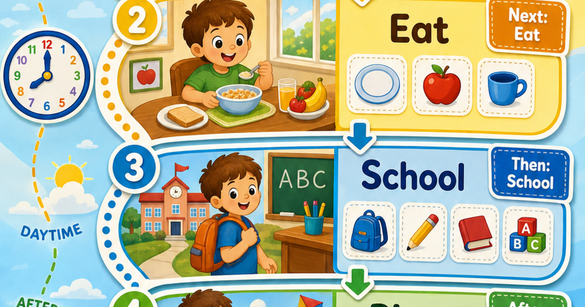 Early Learners: My Daily Routine Infographic | LivePhysics™