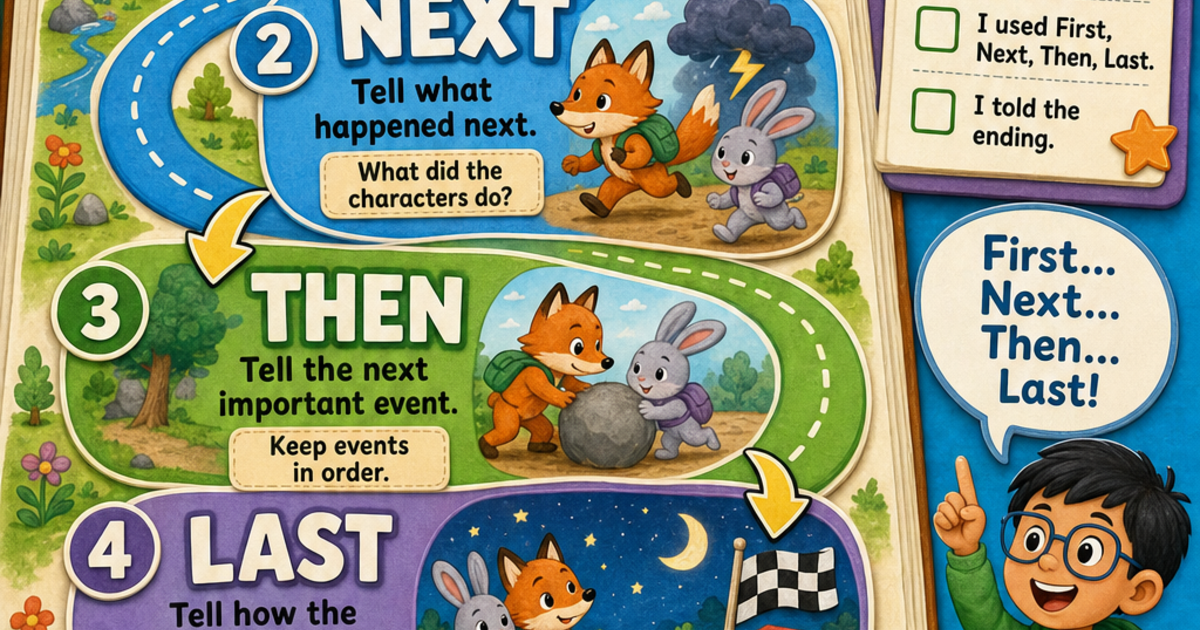 Story Click Good First Early Learners: Retelling a Story Infographic | LivePhysics™