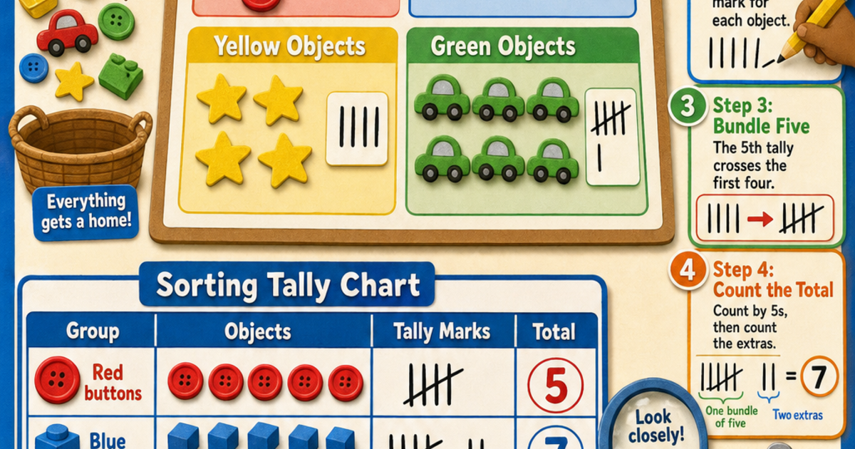 Early Learners: Sorting and Tally Marks Infographic | LivePhysics™