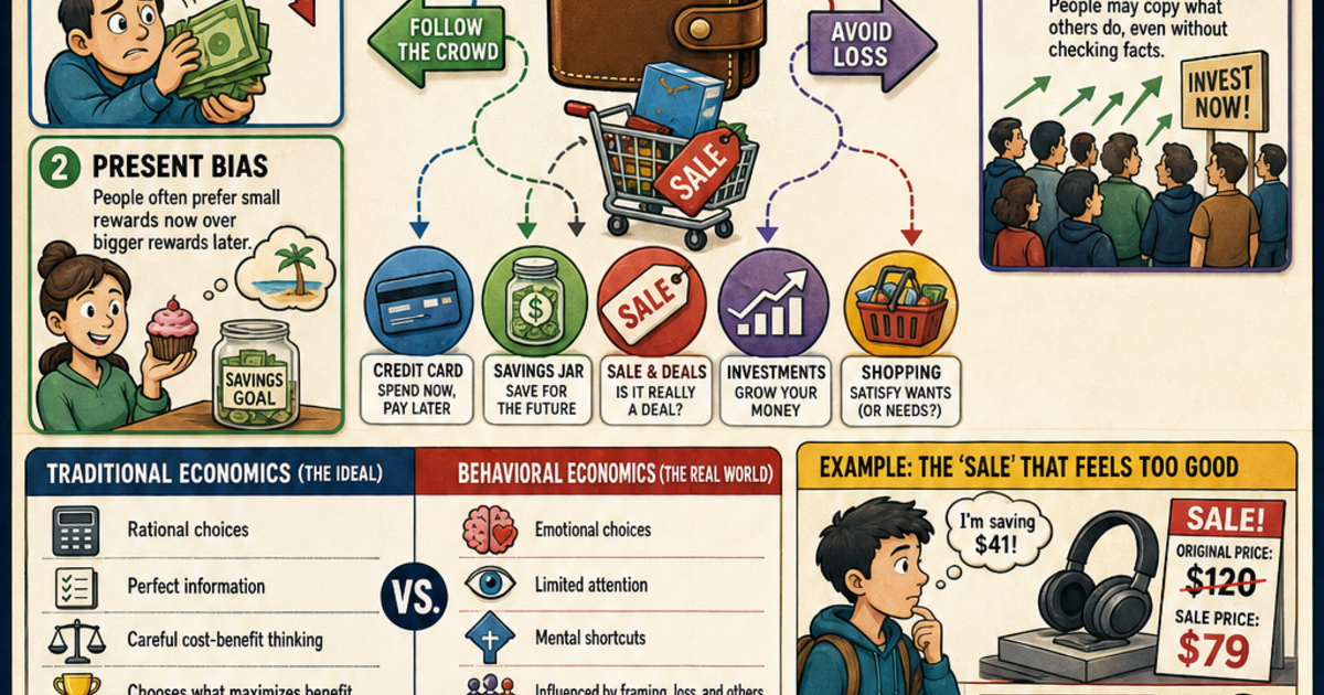 Economizing Behavior Example Economics & Personal Finance: Behavioral Economics Infographic ...