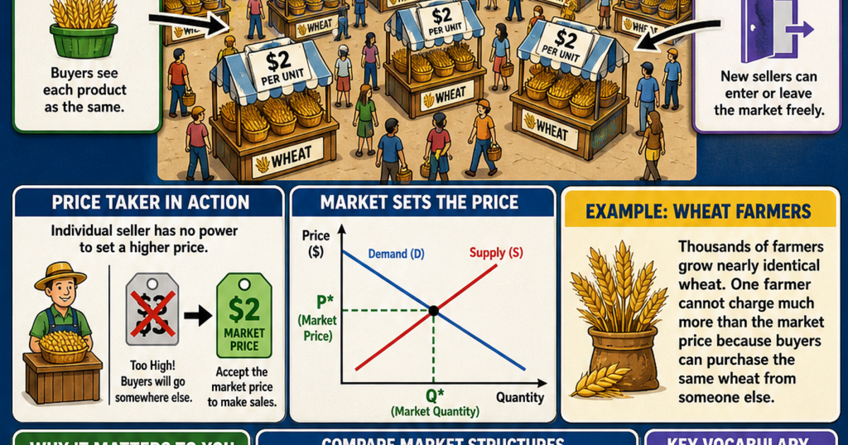 Competition Income Economics & Personal Finance: Perfect Competition Infographic ...
