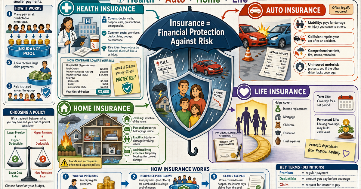 Insurance Basics Infographic | LivePhysics™