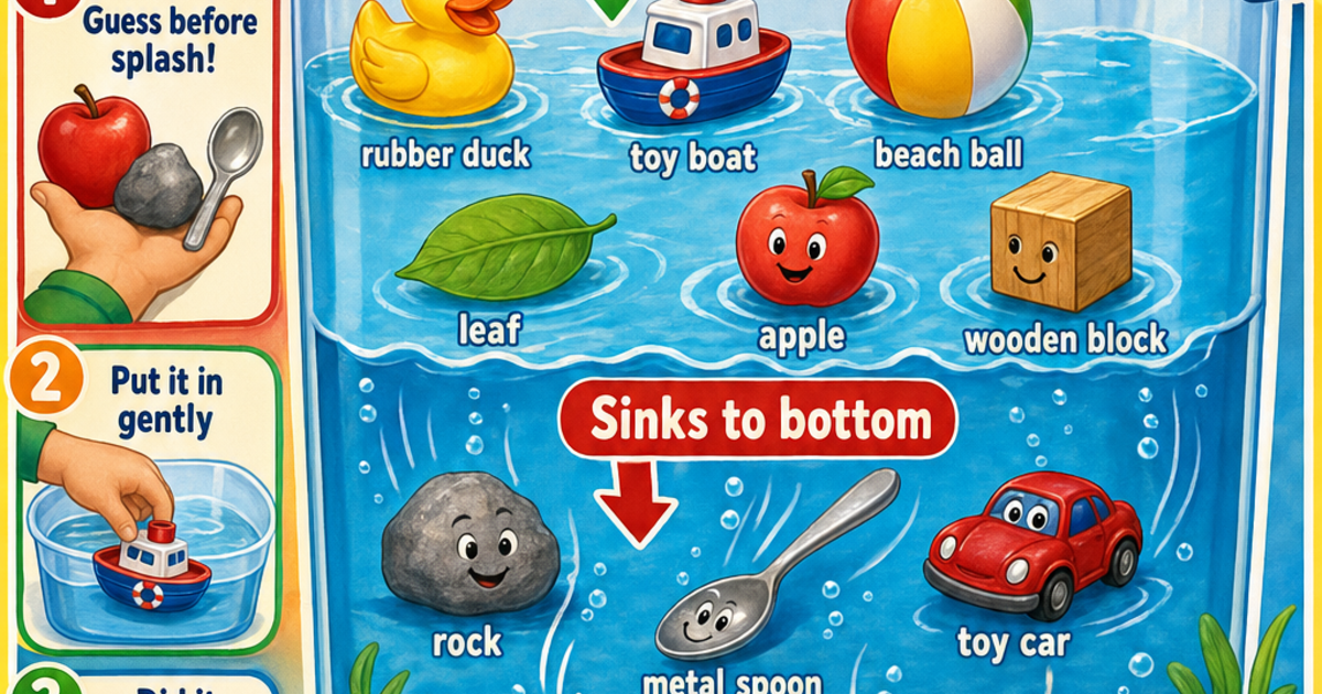 Floating and Sinking Infographic | LivePhysics™