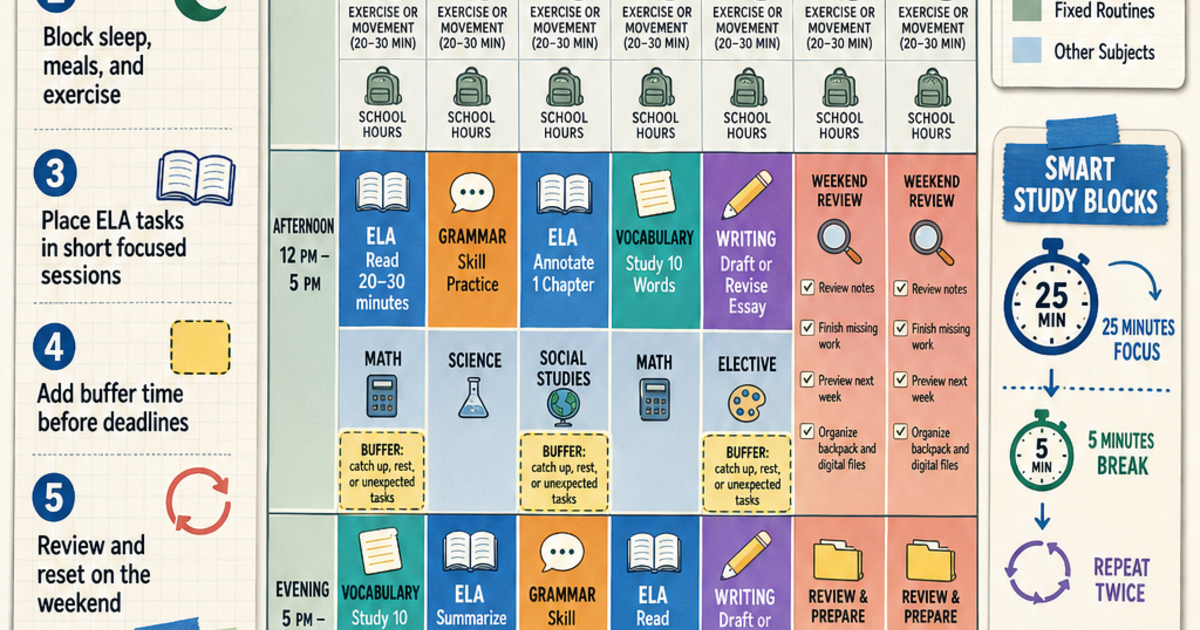How to Build a Weekly Study Routine Infographic | LivePhysics™