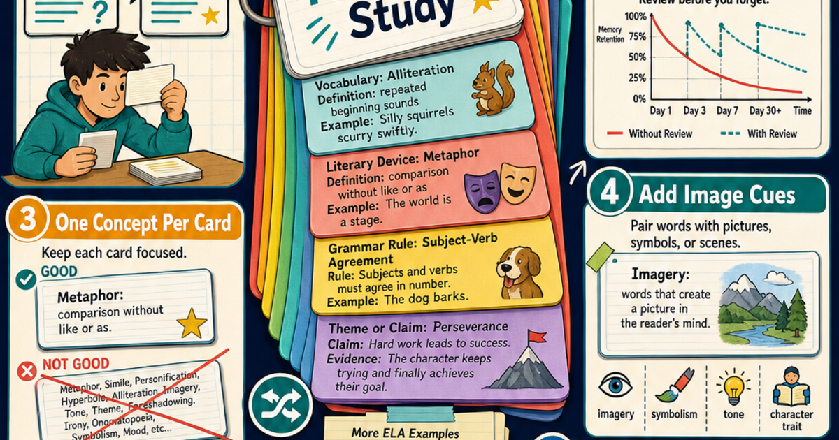 How to Use Flashcards Effectively Infographic | LivePhysics™