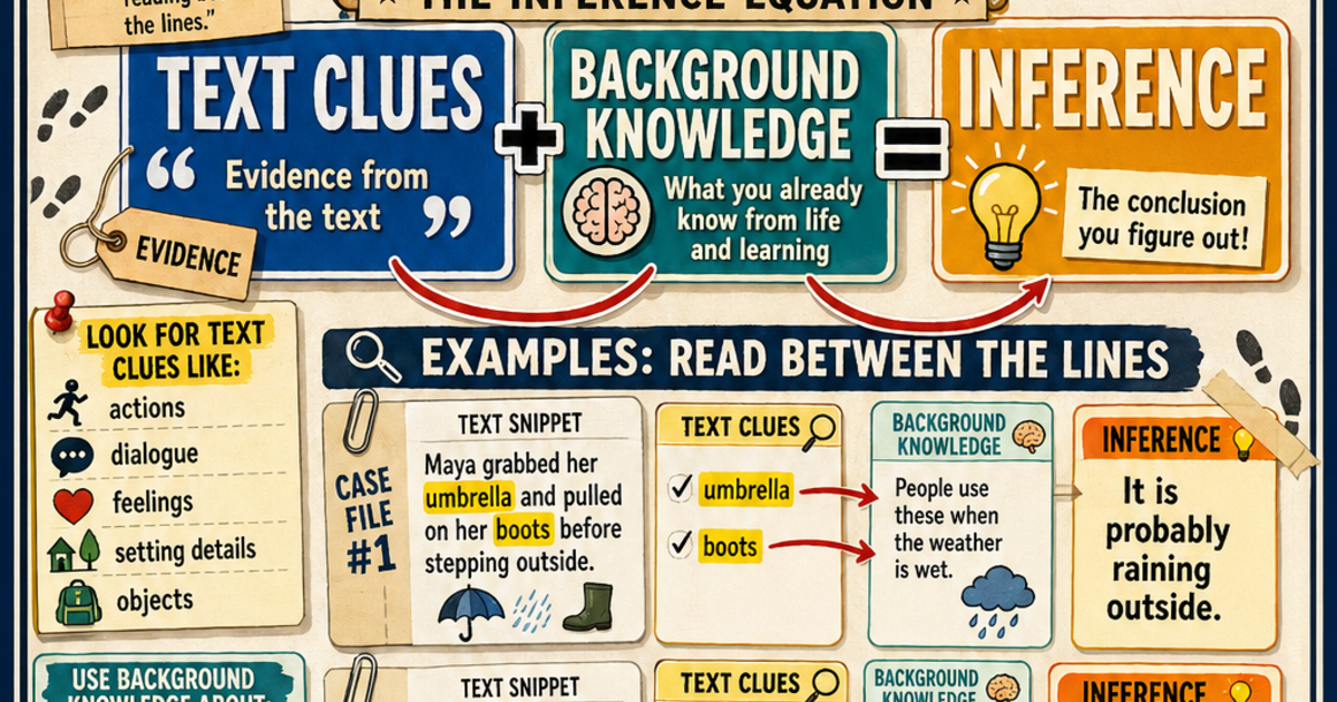 Who Is Making An Inference Making Inferences Infographic | LivePhysics™