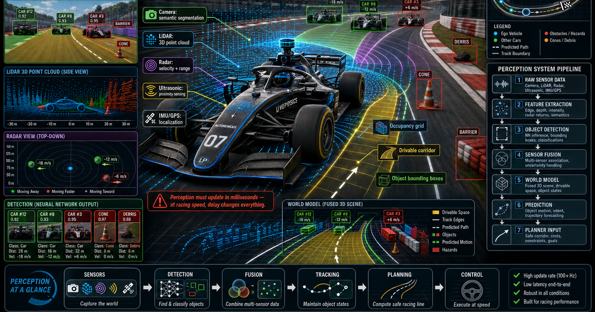 Autonomos Racing Autonomous Racing The Perception System Infographic | LivePhysics™
