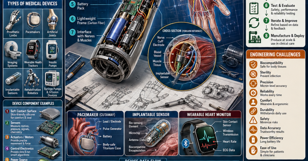 Biomedical Engineering: Designing Medical Devices Infographic ...