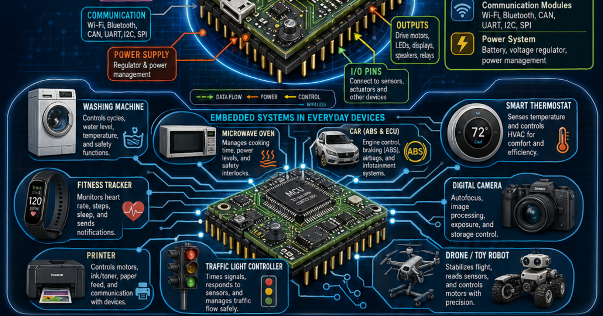 Embedded Systems: Tiny Computers Inside Everyday Devices Infographic ...