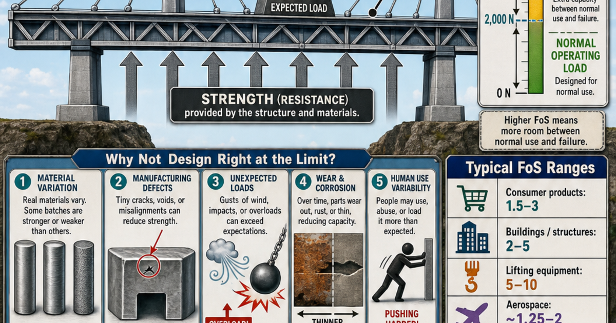 Engineering: Factor of Safety Infographic | LivePhysics™