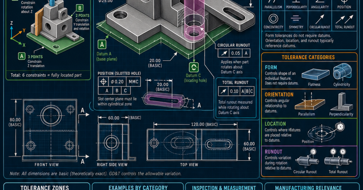 Engineering: Geometric Dimensioning and Tolerancing Infographic ...