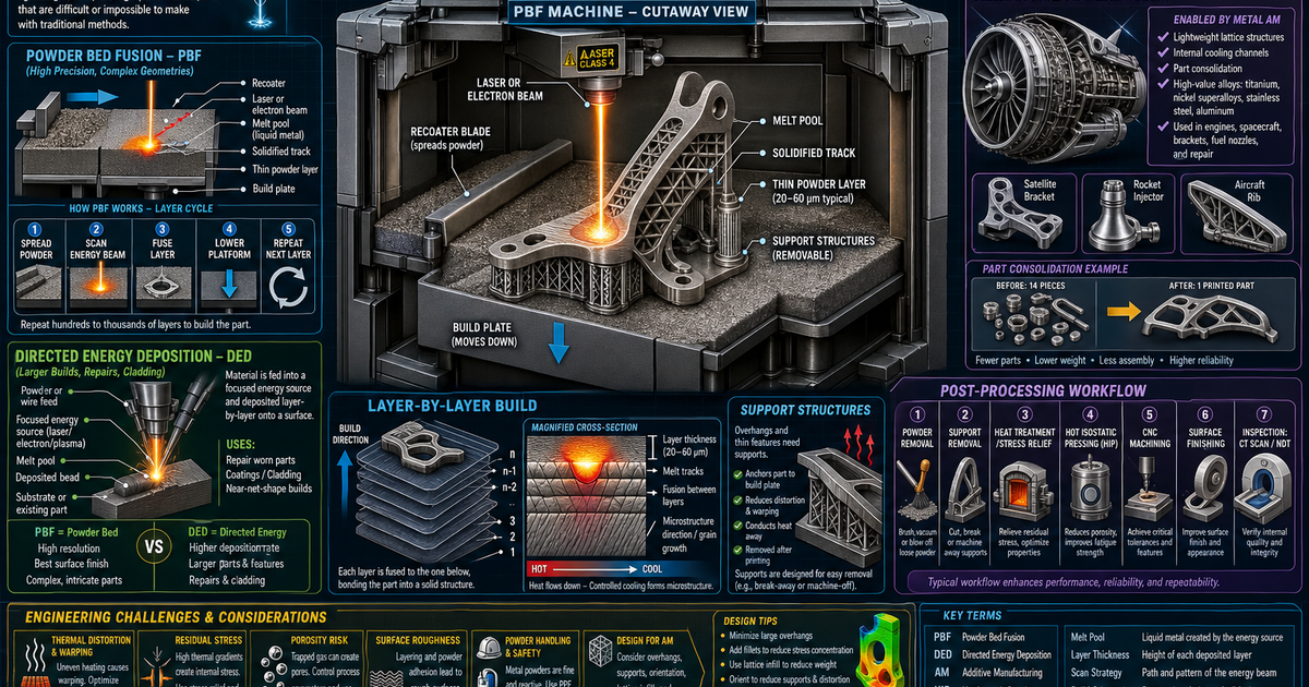 Engineering: Metal Additive Manufacturing Infographic | LivePhysics™
