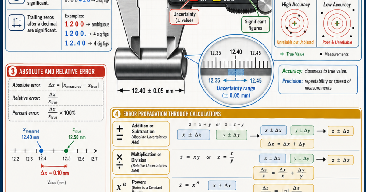 Engineering: Significant Figures and Error Infographic | LivePhysics™