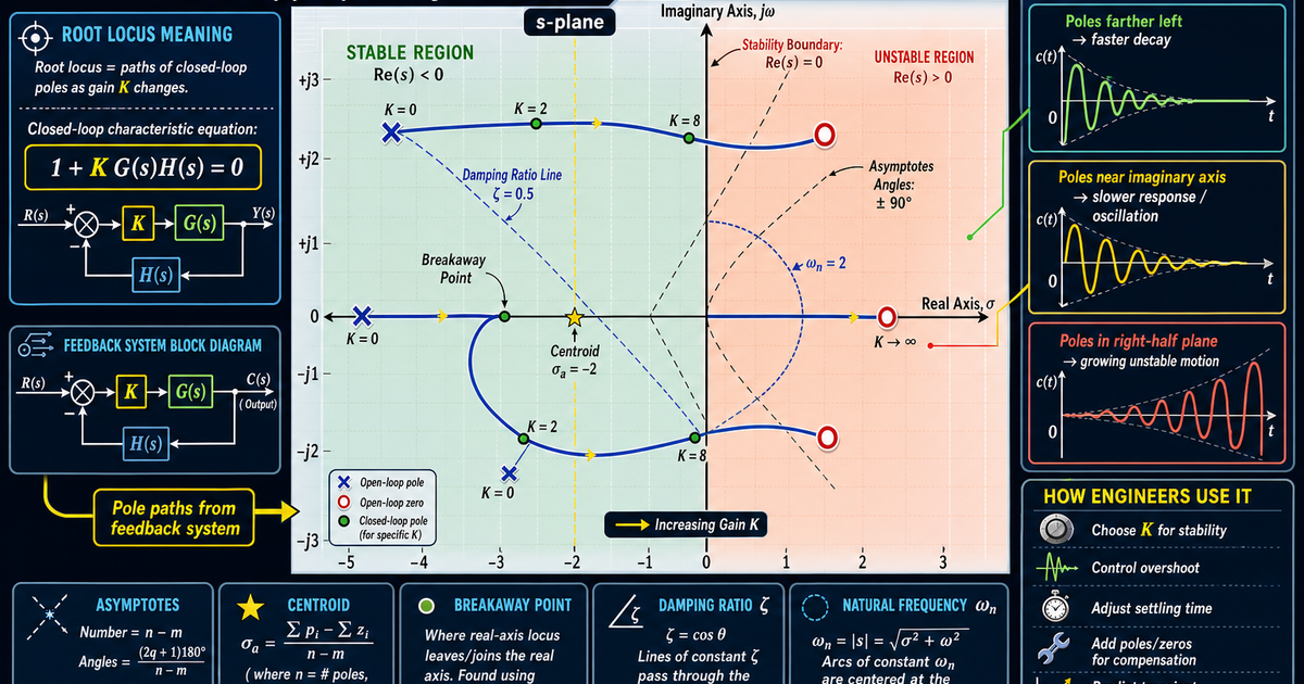 Root Rap Engineering Engineering: The Root Locus Infographic | LivePhysics™