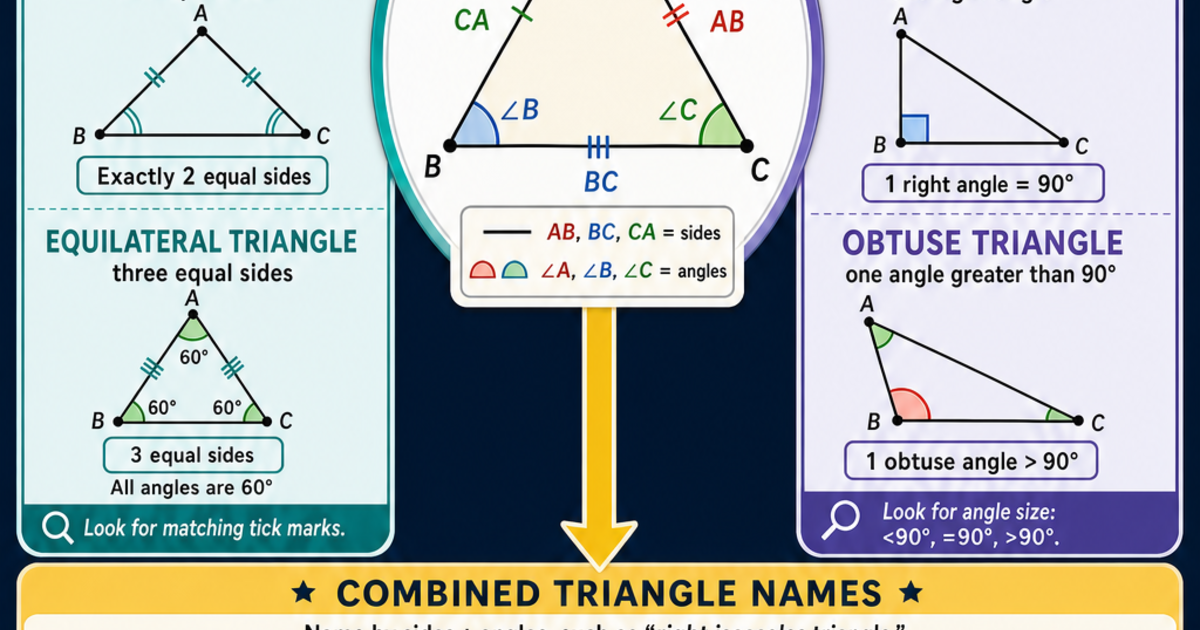 Geometry: Classifying Triangles Infographic | LivePhysics™