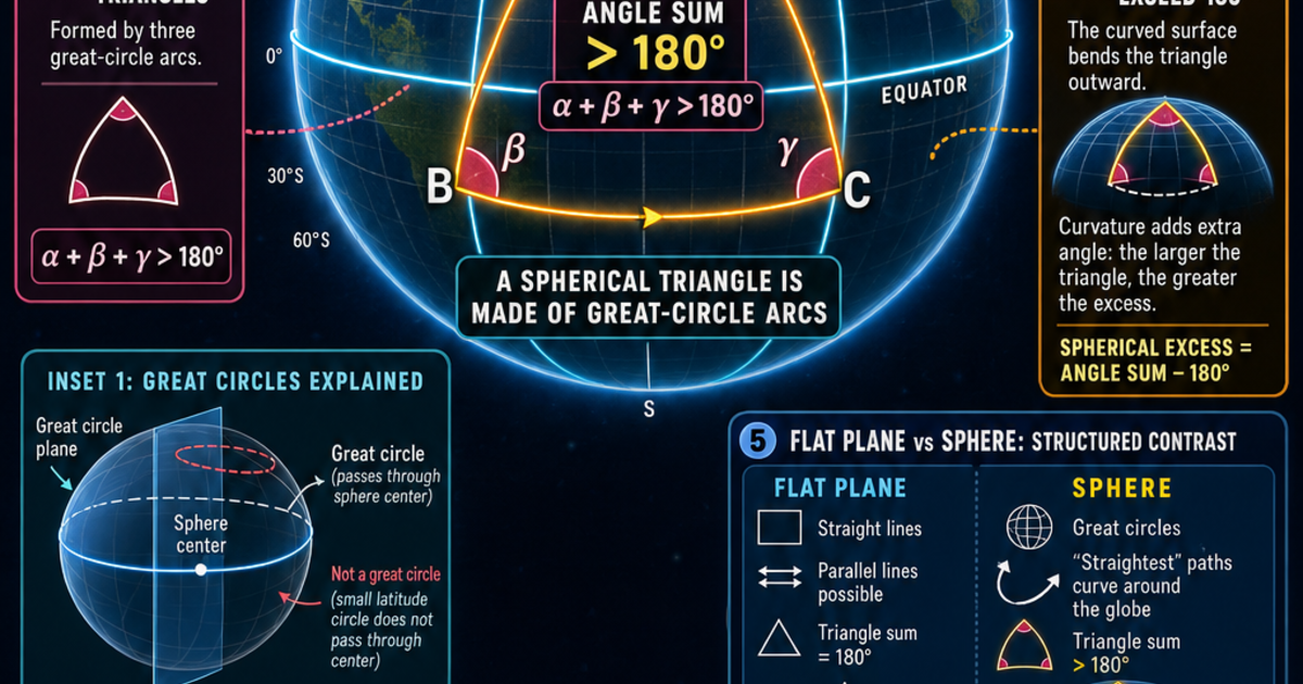 Geometry: Spherical Geometry Infographic | LivePhysics™