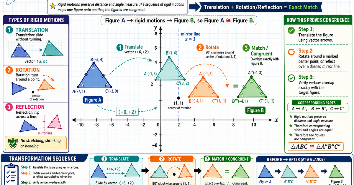 Geometry: Transformations and Congruence Infographic | LivePhysics™