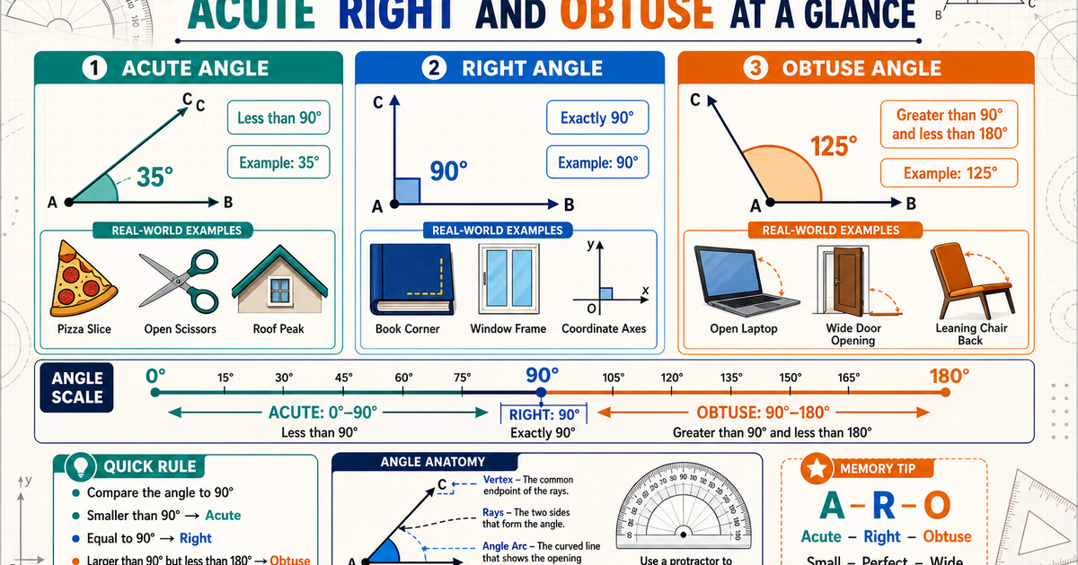 Types of Angles Infographic | LivePhysics™