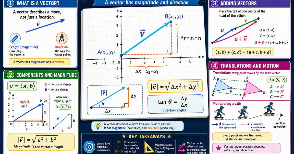 Geometry: Vectors in Geometry Infographic | LivePhysics™