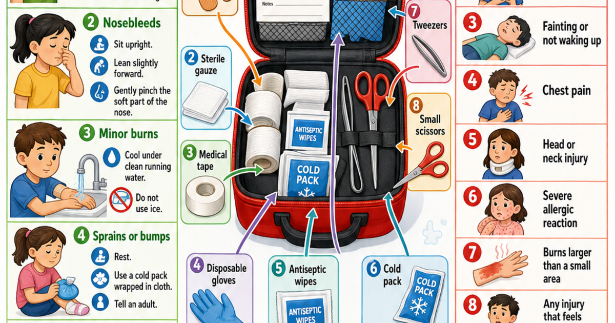 Basic First Aid Everyone Should Know Infographic | LivePhysics™
