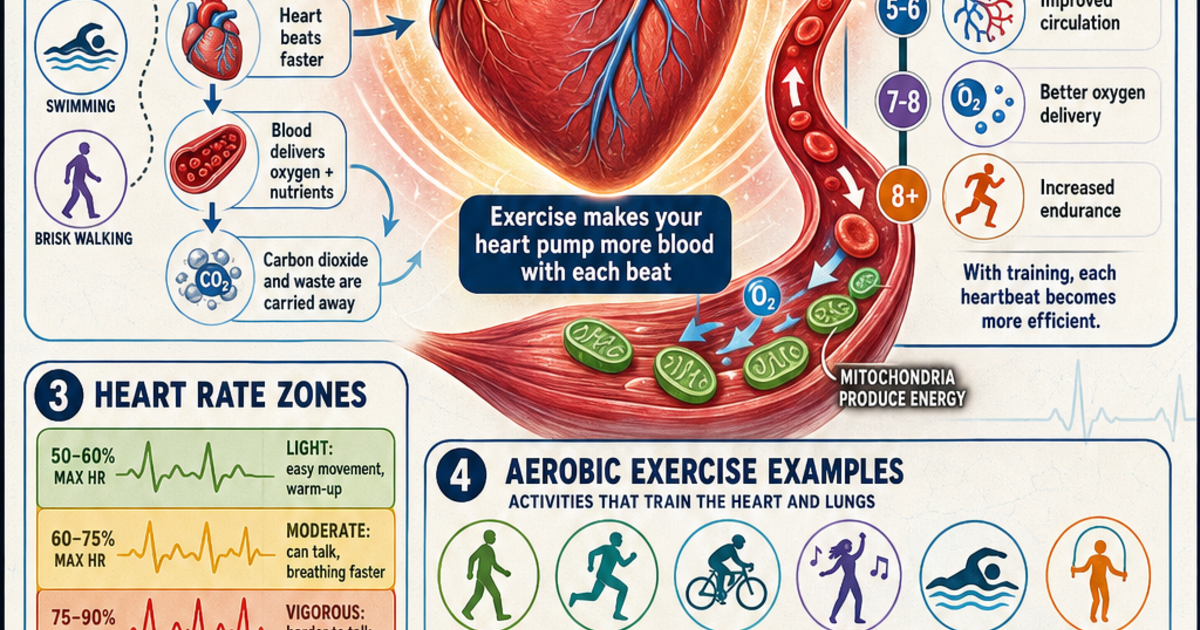 Exercise and Your Heart Infographic | LivePhysics™